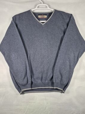 International Waters American Classics Men's 100% Cotton V-Neck Sweater